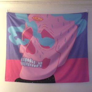 Skull tapestry
